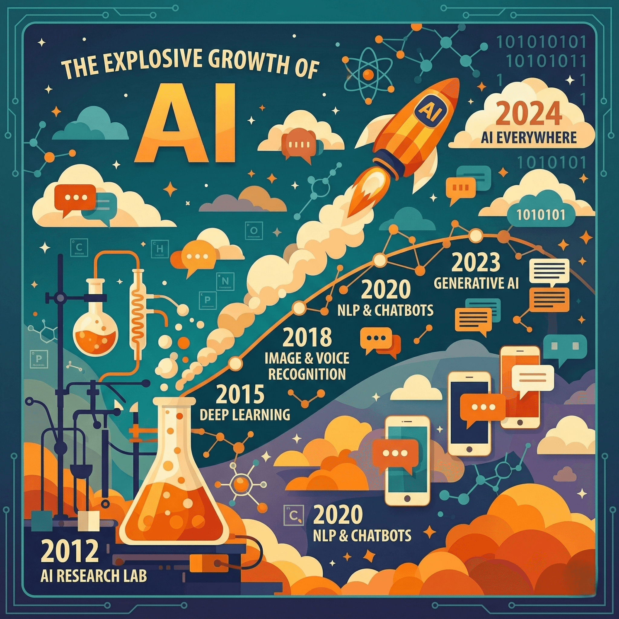 The Explosive Growth of AI: From Research Lab to Everyday Life in a Decade